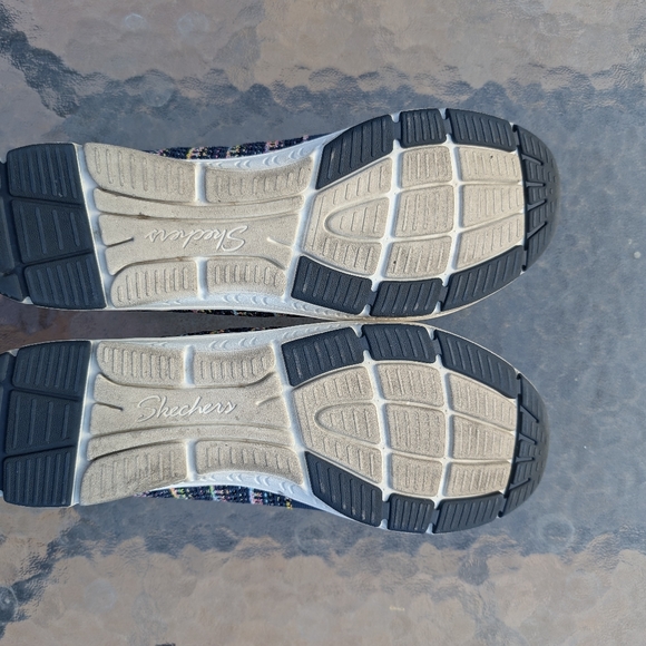 Skechers size 9.5 Be-Cool Sherbet Skies, multi navy slip on casual - Picture 5 of 11